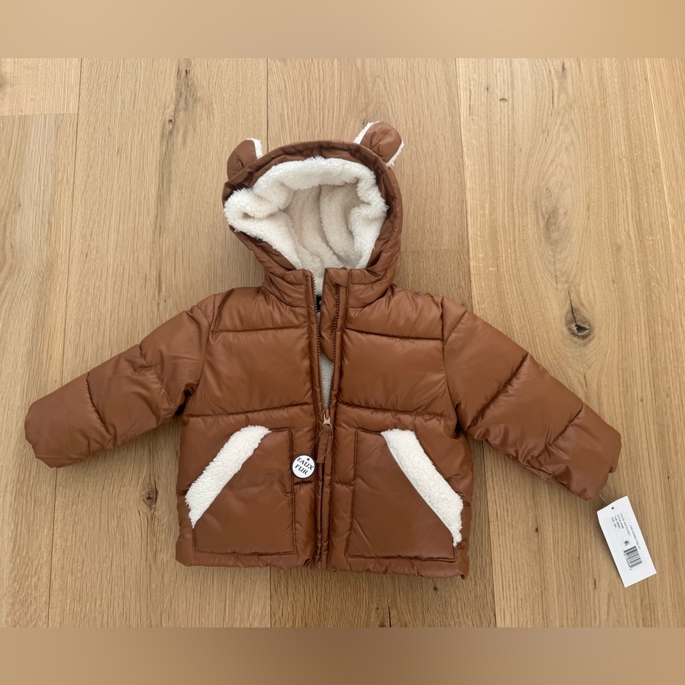 Rothschild Brown Puffer Jacket with Hood